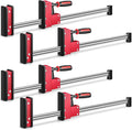 4 Pcs 24 Inch Heavy Duty Parallel Clamps Set for Woodworking Parallel Jaw Bar Clamps Carbon Steel for Woodworker Tools Metalworking DIY Projects, 1000 Lbs Load Limit