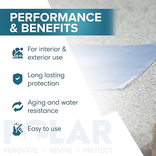 Polar Black Waterproof Tape Seal - 4" x 5ft | Rubberized Waterproof Tape for Leaks & Cracks on Roofs, PVC Pipes, Drainpipes, Plumbing & Gutters | Indoor & Outdoor Sealant Tape for Lasting Protection