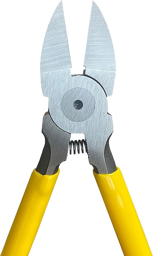 BOOSDEN 6.5" Wire Cutters, 2 Pack, Precision Side Cutter, Spring Loaded Cutting Pliers, Dikes for Artificial Flowers & Crafting
