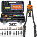 Rivet Nut Tool Kit - FOREVTL 16" Rivnut Tool Kit with 13 Metric and SAE Mandrels, 150 PCS Rivet Nut Assortment Kit, Rugged Carrying Case
