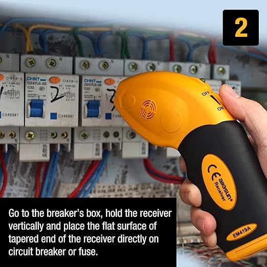 allsun AC 200-240V Circuits Fuses Breaker Non-Contact Voltage Sensor Locate AC Circuits/Fuses Socket Plugs Lamp Outlet Adapters