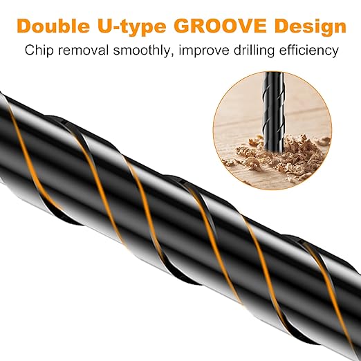 Masonry Drill Bit Set & Concrete Drill Bit Set, Professional Industrial Strength Carbide Drill Bits Tip (10PCS) for Concrete/Glass/Brick/Cement/Tile/Wood/Etc, 5/32"-1/2" by TITGGI