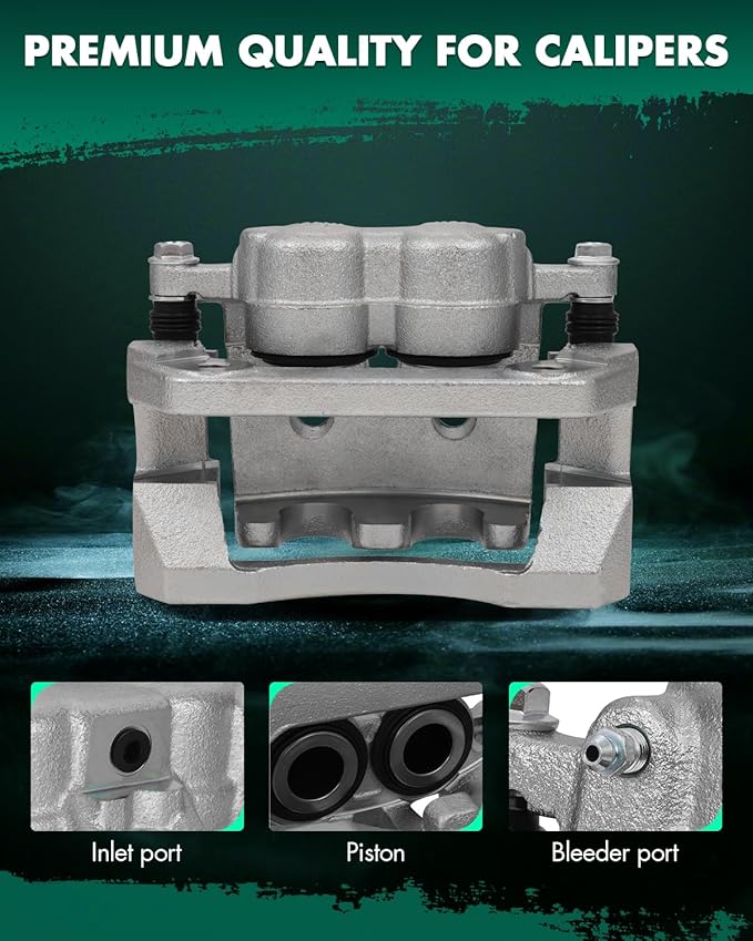 SCITOO Rear Left Brake Caliper With Bracket 18B5077 Compatible For Ford For F-250 Super Duty 2008-2012 For Ford For F-350 Super Duty 2008-2012