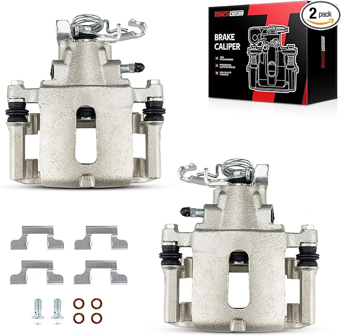 Torchbeam Rear Brake Calipers Set for Ford 2005-2014 Mustang, Rear Left and Rear Right Calipers Replace # 18B4927+18B4926