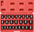 26 PCS 3/8" Drive SAE and Metric Impact Socket Set, SAE 5/16” to 7/8", Metric 7mm to 22mm, Premium Cr-V Steel, 6-Point Hex Designt,Cr-V Steel