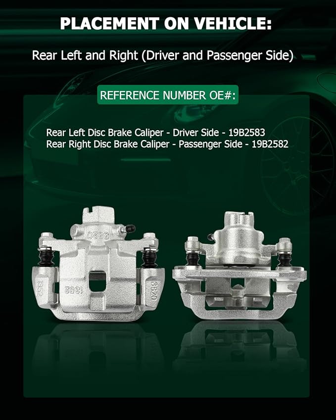 SCITOO 19B2583 19B2582 Rear Left & Right Disc Brake Calipers Assembly w/Bracket For Subaru For Baja 2003-2006,For Subaru For Legacy 2000-2004,For Subaru For Outback 2000-2004