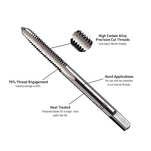 Century Drill & Tool 95305 Machine Screw Tap & Drill, 8-32NC