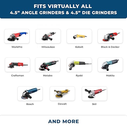 Benchmark Abrasives 4.5" x 7/8" Premium High Density Jumbo Zirconia Type 29 Flap Discs 4 1/2 for Angle Grinder, Sanding Discs, Finishing - Grinding Wheels 4 1/2 Inch (10 Pack) - 80 Grit