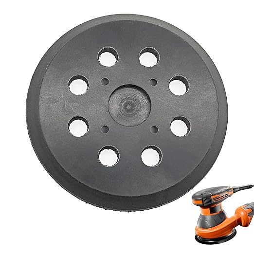 5 Inch 8 Hole Replacement Sander Pads,Hook and Loop Orbital Pad Compatible with Ridgid R2600 R2601,Craftsman ROS Model 315 Random Orbit Sander