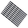 Drill Bit, 3.8mm Cutting Diameter, 4241 HSS Nitriding Black 118° Cutting Angle Versatile Jobber Bits - (Applications: for Drilling Plastic Wood Soft Metal), 10-Pieces