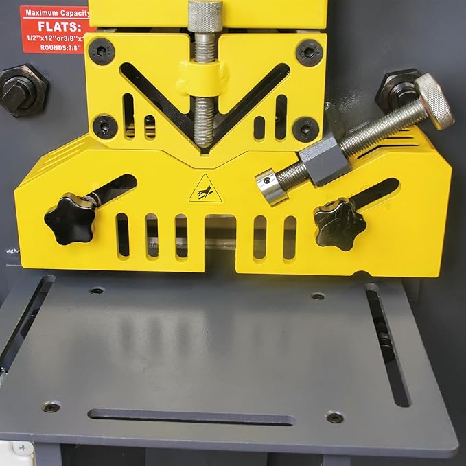 Kaka Industrial 60 Ton multi-function Metal Ironworker M-60 Punch Shear Notcher Brake 220V 3 phase