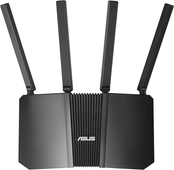 ASUS RT-BE82U Dual-Band WiFi 7 (802.11be) Smart AiMesh Extendable Router, 6500 Mbps, Five 2.5GbE Ports, 4096-QAM, Up to 3 SSIDs for IoT Devices, Parental Controls & VPNs, Advanced Network Security