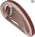 50 Pcs Sanding Belts 1/2 x 18 Inch 60 Grit Aluminum Oxide Abrasive Sandpaper for Belt Sander Metal Grinding Wood Working Weld Rust Removal
