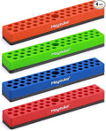 Mayouko 4PCS 1/4" Magnetic Hex Bit Holder Rack Organizer, 172 Holes, 1/4-Inch Drill Bit Holder, 4 Racks, Magnetic Bit Holder with Magnet Base for Screwdriver Bits