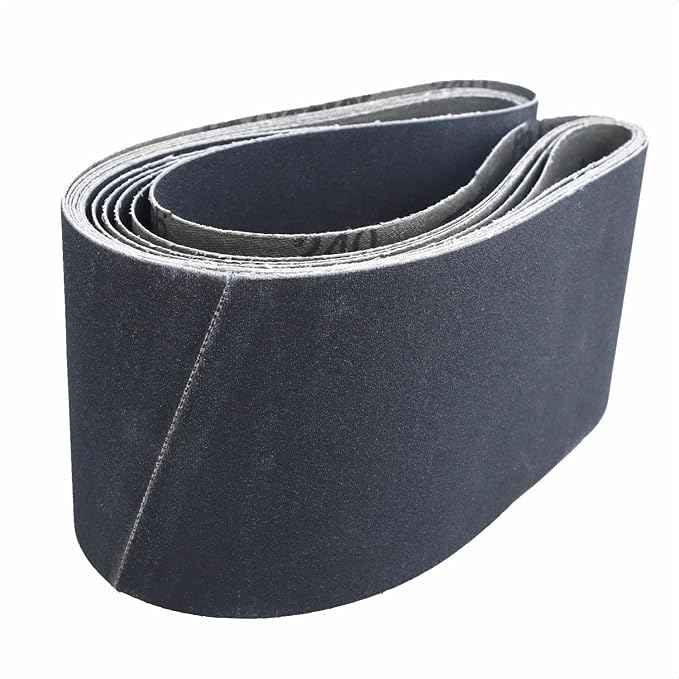 4 x 36 Inch Sanding Belts 240 Grit, Silicon Carbide Knife Sharpening Sanding Belts for Metal Woodworking Wet Dry Polishing,6-Pack