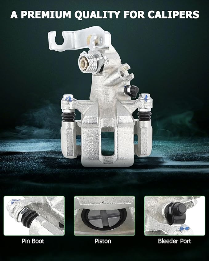 SCITOO Rear Right Brake Caliper With Bracket 19-B2068 Compatible For Acura TSX 2004-2008 For Honda For Accord 1998-2007