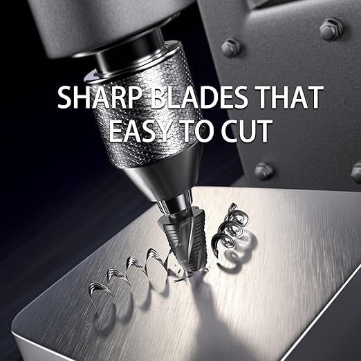 M35 Cobalt Step Drill Bit Four Spiral Flute, 3/16"-1-3/8" (19 Step Sizes) - Ideal for Metal, Stainless Steel, Wood, Plastic - 1/4" Hex Shank