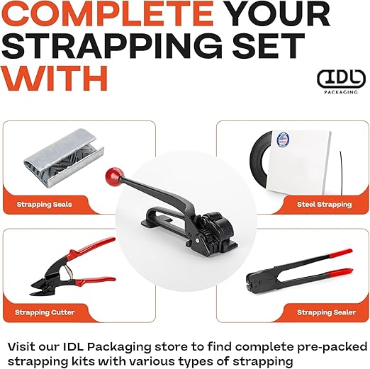 IDL Packaging S-290 Heavy Duty Popular High Tensile Feed-Wheel Tensioner for 3/8" to 3/4" Steel Strapping