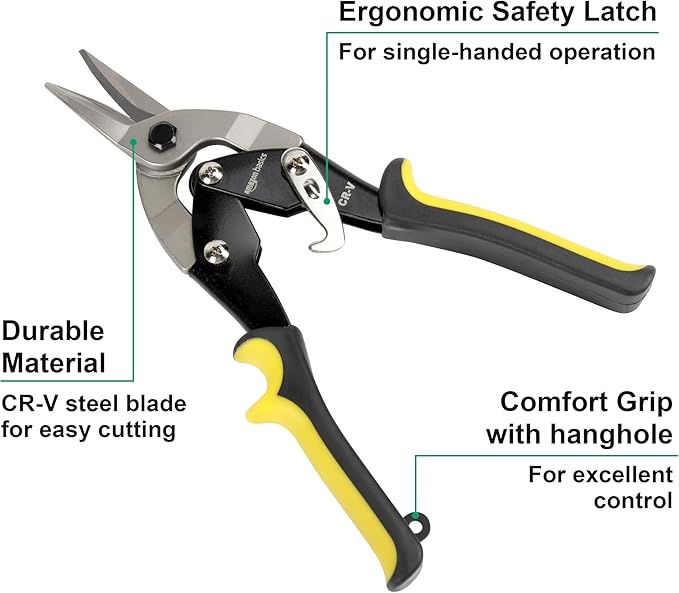 Amazon Basics Straight Cut Aviation Snip