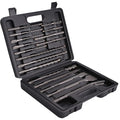 Rotary Hammer SDS Plus Drill Bits & Chisels Set- 17Pcs Concrete Masonry SDS Plus Drill Bits with Portable Plastic Box- SDS Plus Shank Fits Rotary Hammer