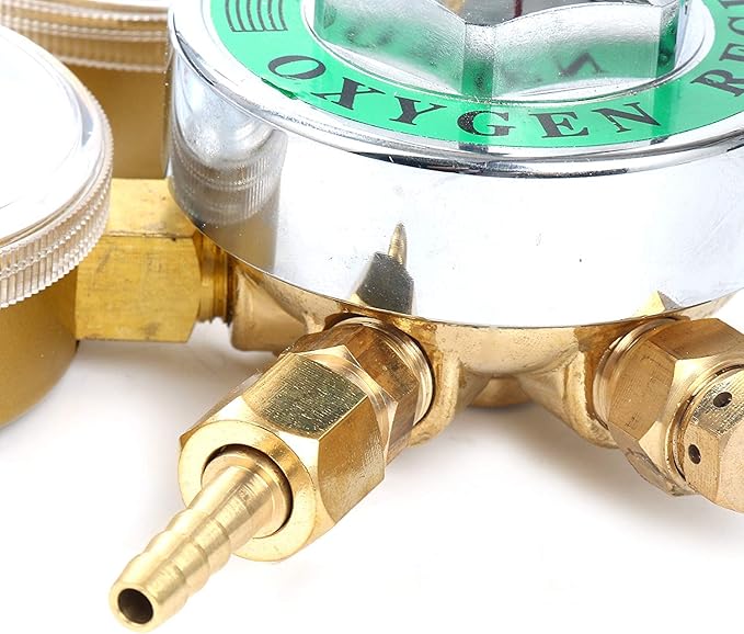 Welding Gas Welder Oxygen Regulator Large Tank Gauge Cutting Torch Regulator Outlet 0-200PSI Inlet 0-4000PSI CGA 540