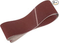 HARFINGTON 6 x 80 Inch Sanding Belts, 2 Pcs 100 Grits Aluminum Oxide Abrasive Belt Sander File Belt for Woodworking, Metal Polishing, Knife Sharpener