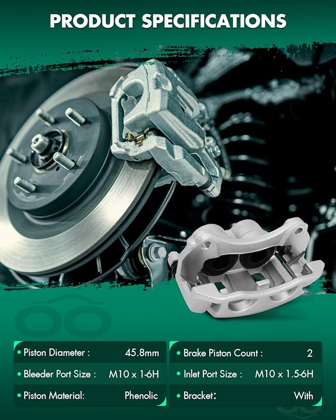 SCITOO 18B4951 Front Right Disc Brake Caliper Assembly w/Bracket For Chevy For Equinox 2005-2006,For Pontiac For Torrent 2006,For Saturn For Vue 2004-2007