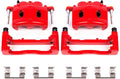 Power Stop S4918A Front Pair of High-Temp Red Powder Coated Calipers For Cadillac Escalade XTS Chevy Silverado 1500 Suburban 1500 Tahoe Savana 1500 Sierra 1500 Yukon [Application Specific]