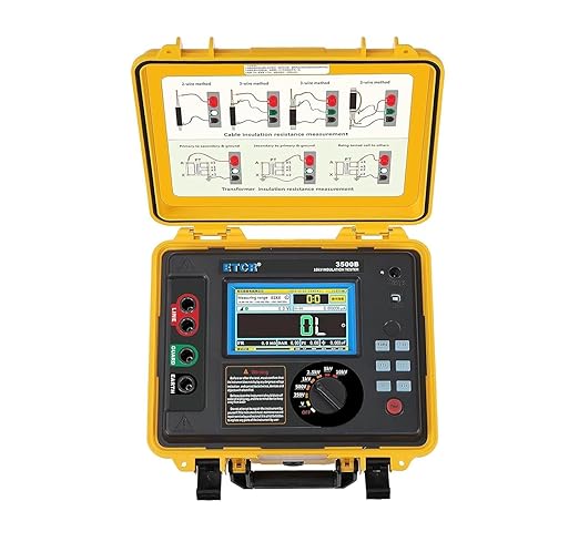 ETCR3500B Digital High Voltage Insulation Resistance Meter Tester High Voltage Megohm Meter with Max Range 10kV 10TΩ 5mA