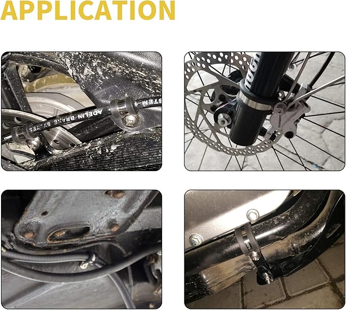 24pcs Wire Clamps Stainless Steel 304 Cable Clamps Rubber Cushion, Pipe Clamp for wiring, lines, hoses and cables (5/8 Inch)