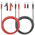 Sumnacon 4 in 1 Banana Plug Alligator Clip Pure Copper Fork Test Lead, 9.8 Ft Multimeter Flexible Test Lead Wire Cable with Protective Jack Copper Clamps for Electrical Testing 1000V/15A