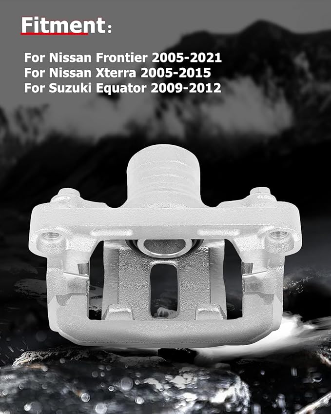 cciyu Rear Left Brake Caliper Assembly w/Bracket 19B2994 2005-2023 For Nissan For Frontier,2005-2015 For Nissan For Xterra,2009-2012 For Suzuki For Equator