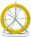 4.5MM 250FT Duct Rodder Cable Pulling Rod Fiberglass Duct Rod Fish Tape Puller Wire Cable Running Rod with Cage
