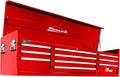 Homak H2PRO Series 72-Inch 10-Drawer Top Chest, Red, RD02010720
