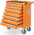 7 Drawers Rolling Tool Chest, Portable Storage Tool Box with Wheels, Tool Chest with Lock for Warehouse, Garage, Repair Shop and Tool Room