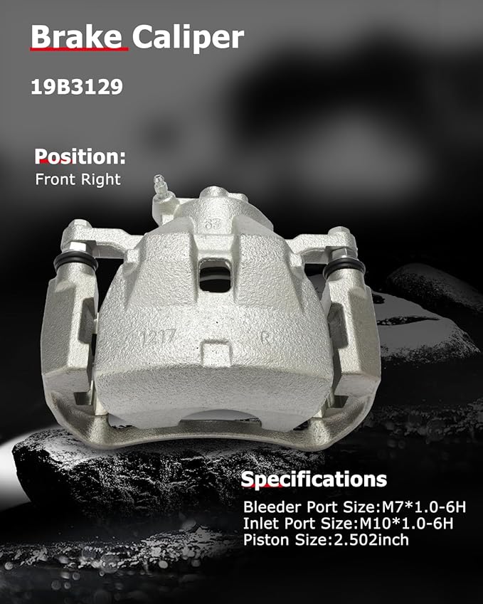 cciyu Front Right Brake Caliper Assembly w/Bracket 19B3129 2007-2011 2016-2018 For Lexus For ES350,2008-2018 For Toyota For Avalon,2007-2017 For Toyota For Camry