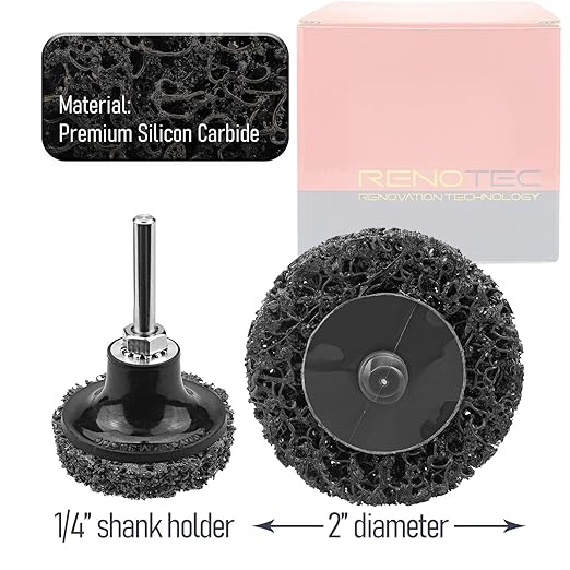 31Pack 2" Quick Change Sanding Discs Abrasives Extra Coarse Easy Strip & Clean Discs for Paint Rust (Black 31PCS)