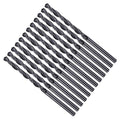 Drill Bit, 2.9mm Cutting Diameter, 4241 HSS Nitriding Black 118° Cutting Angle Versatile Jobber Bits - (Applications: for Drilling Plastic Wood Soft Metal), 12-Pieces