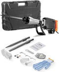 VEVOR Demolition Jack Hammer, MAX 2200W Electric Jackhammer Heavy Duty, 1350 BPM Concrete Breaker 2pcs Chisels Bit Chipping with Case, Black