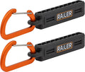 Screwdriver Bit Holder Storage Organizer – Railer 10-Hole Black Bit Holder with Carabiner - 2 Pack