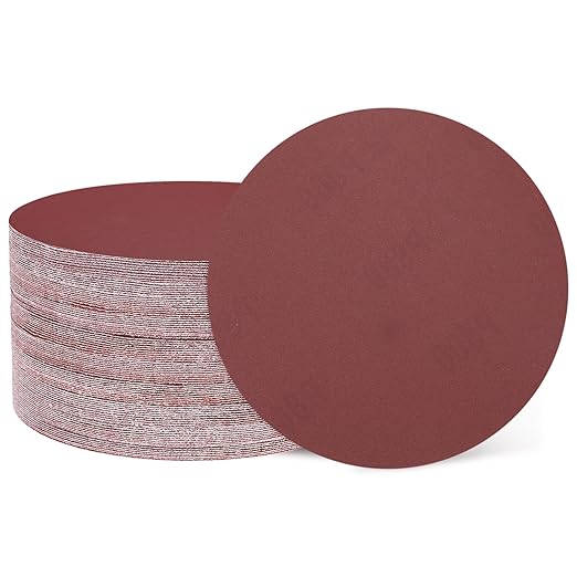 HARFINGTON 100 Pcs 6 Inch Sanding Disc 1200 Grit Hook and Loop Sandpaper Random Orbital Sander Pads for Woodworking Automotive Metal Polishing