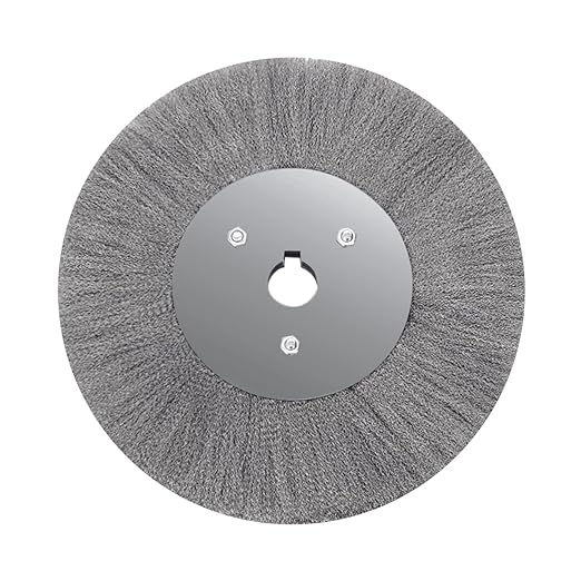 5 Inch Stainless Steel Wire Crimped Wheel Brush with 5/8" Bore for Angle Grinder Derusting Cleaning and Surface Polishing 1Pc