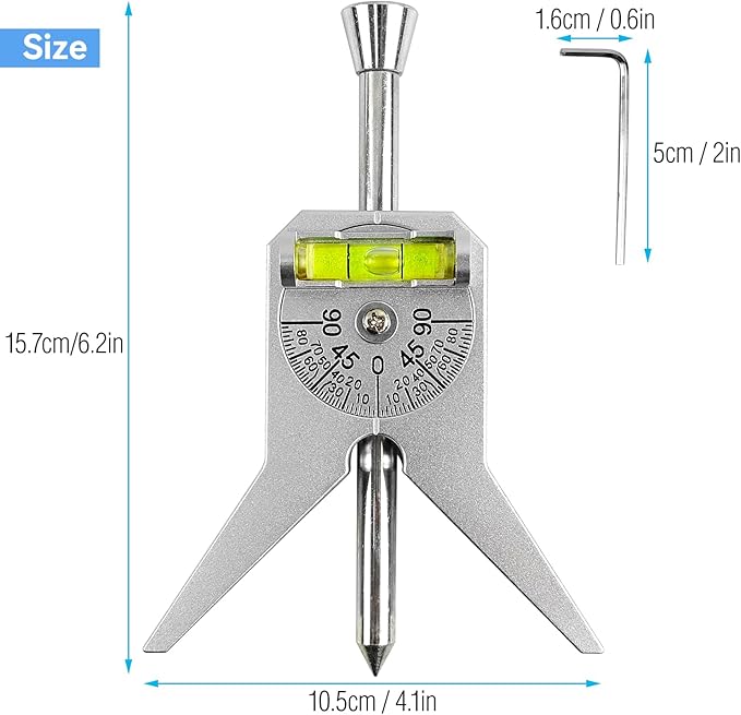 Upgraded Pipe Center Finder, Pipefitter Tool with Centering Head, Pipe Marker Centering Tool to Measure Pipe Diameter, Suitable for Marking and Positioning of 1/2" and Larger Diameter Pipe