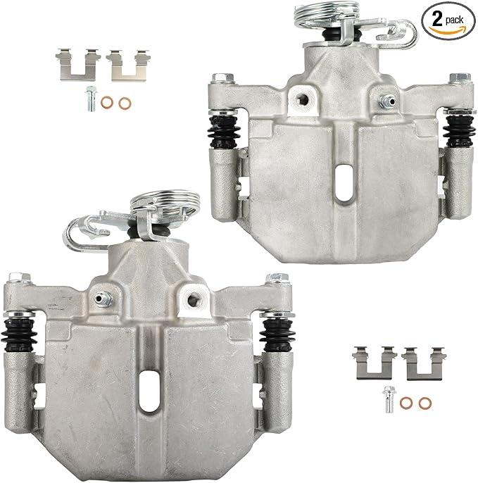 cciyu Rear Left & Right Brake Calipers Assembly w/Bracket 18B5014 18B5015 2006 2007 2008 2009 2010 2011 For Buick For Lucerne,2006 2007 2008 2009 2010 2011 For Cadillac For DTS