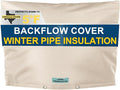 Backflow Preventer Cover Insulated (5˚F) with Thicker 7 Layers Fabric - 30" W x 24" H with Aluminum Foil Backflow Cover for Winter Pipe Freeze Protection - Sprinkler Covers for Outside
