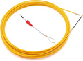 50 Feet Fiberglass Cable Wire Running Rod Coaxial Electrical Connectable Fish Tape Pull Kit