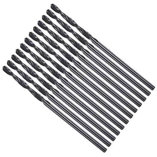 Drill Bit, 1.75mm Cutting Diameter, 4241 HSS Nitriding Black 118° Cutting Angle Versatile Jobber Bits - (Applications: for Drilling Plastic Wood Soft Metal), 12-Pieces