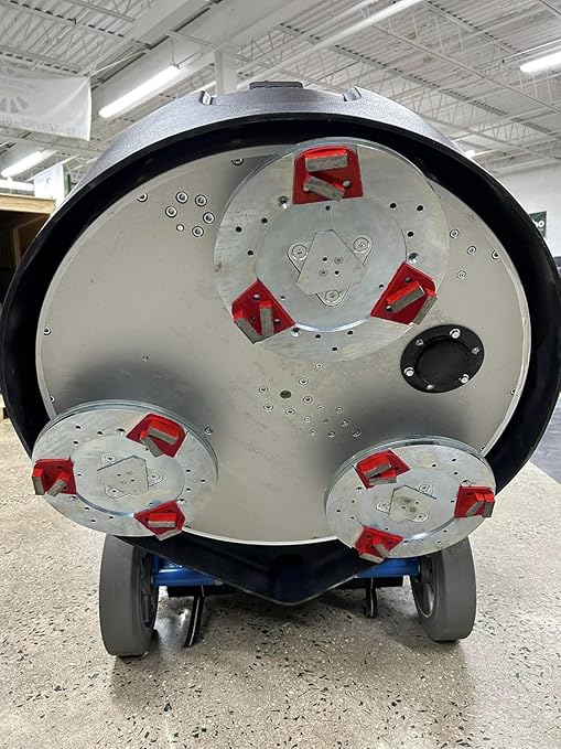 Concrete Floor Grinding Discs, Diamond Metal Grinding Tooling for Lavina Grinders, Concrete Preparation & Thin Epoxy Remove, Double Segments 30/40 Grit Soft Bond, Pack of 9