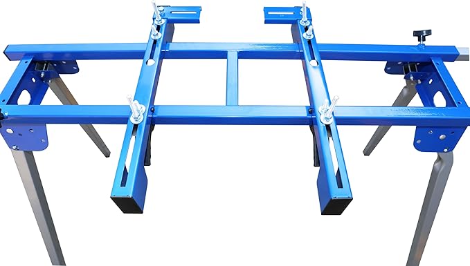 Miter Saw Stand, Universal Light Weight Portable 440 Lbs Max Load Capacity, with Quick Release Tool Mounting Brackets, Fits Most Table Saws