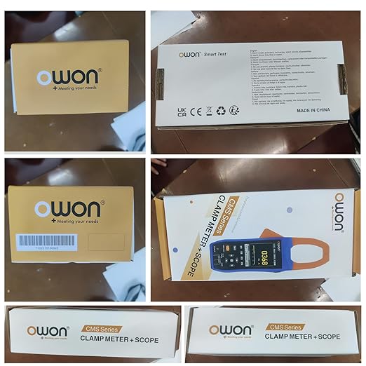 OWON CMS061 3-in-1 Bluetooth Clamp Meter – 600A AC/DC True RMS, Oscilloscope & Data Logger, 20,000 Counts, Inrush Current, NCV, IPS LCD, Rechargeable Battery